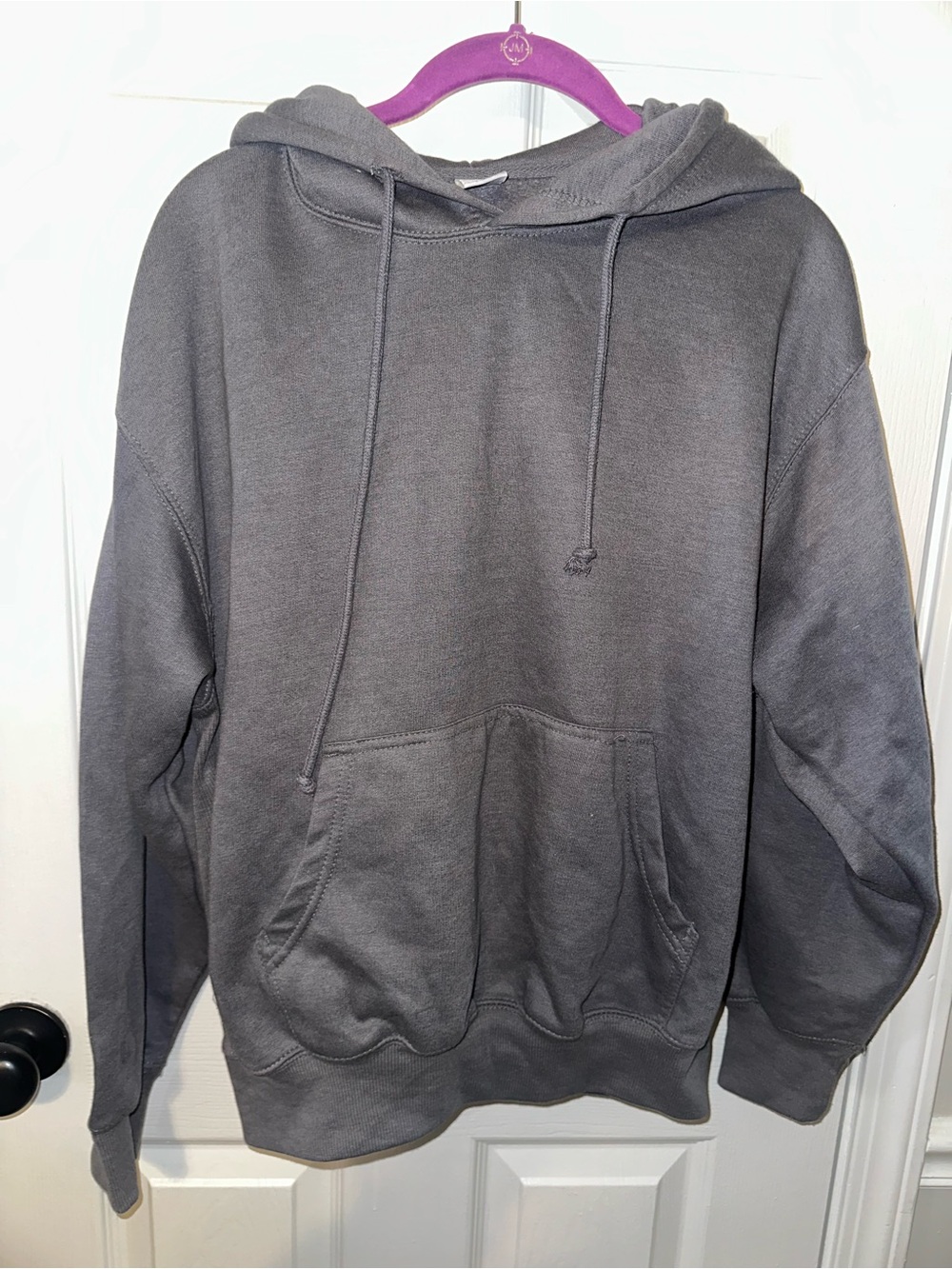 Women's Gray Pullover Hoodie Sweatshirt